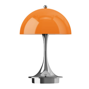 Panthella 160 Portable V3 -pöytävalaisin, Original Opal Orange / kromi, ladattava