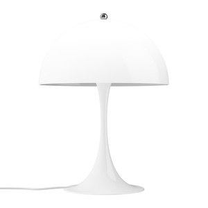 Panthella 320 -pöytävalaisin, valkoinen opaali, ø 32 cm