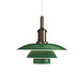 PH 3½-3 Pendant Lamp, Green, ⌀ 33 cm