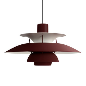 PH 5 -riippuvalaisin, monochrome burgundy, ⌀ 50 cm