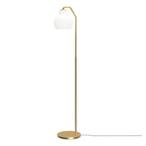 VL Ring Crown -lattiavalaisin, opaalilasi / messinki 