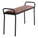 Anytwo-penkki, black/vintage cognac, L 100 cm