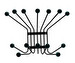 Bill Coat rack, Black, L