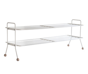 Bill Shoe Shelf, White, L