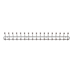 Bill Horizontal -seinänaulakko, musta/petsattu saarni, XL Bill Horizontal -seinänaulakko, musta/petsattu saarni, XL