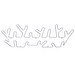 Crown Wall Rack, White, L