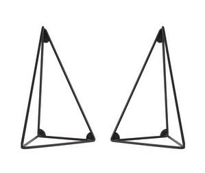 Pythagoras Brackets, Black, Set of 2