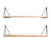 Pythagoras Play -seinähyllyt, pine/black