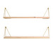 Pythagoras Play -seinähyllyt, pine/brass