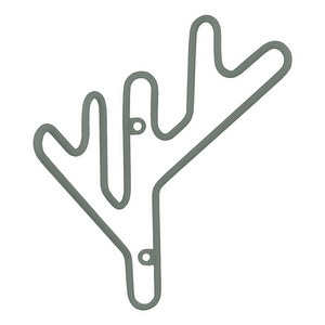 Twig Wall Rack, Green