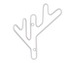Twig Wall Hanger, White