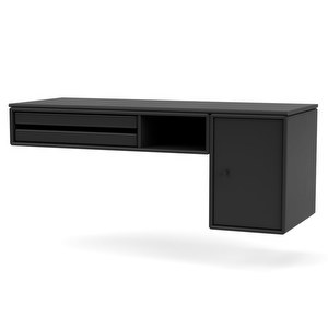 Bureau-työpöytä, black, 38 x 94 cm