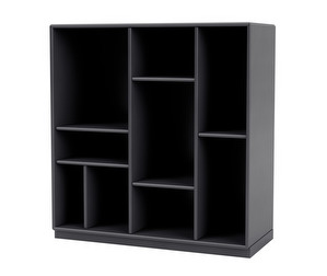 Compile Shelf, Coal, Plinth 3 cm