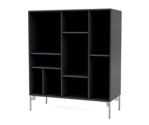 Compile Shelf, Anthracite, Chrome Legs