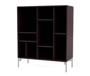 Compile Shelf, Balsamic, Chrome Legs