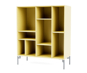 Compile Shelf, Camomille, Chrome Legs
