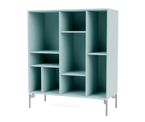 Compile Shelf, Flint, Chrome Legs