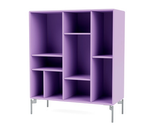 Compile Shelf, Iris, Chrome Legs