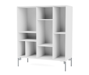 Compile Shelf, New White, Chrome Legs