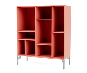 Compile Shelf, Rhubarb, Chrome Legs