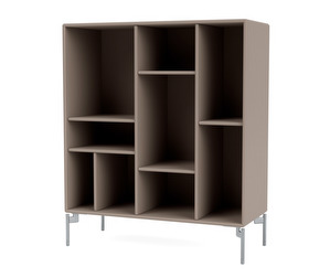 Compile Shelf, Truffle, Chrome Legs