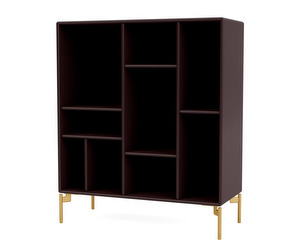 Compile Shelf, Balsamic, Brass Legs