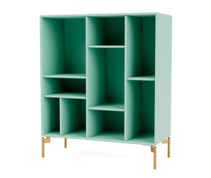 Compile Shelf, Caribe, Brass Legs