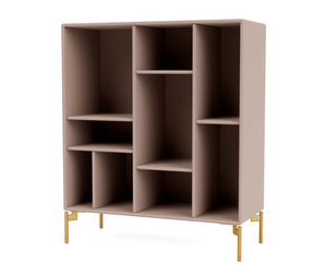 Compile Shelf, Mushroom, Brass Legs
