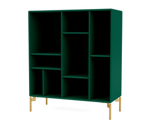 Compile Shelf, Pine, Brass Legs