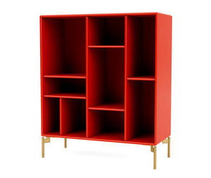 Compile Shelf, Rosehip, Brass Legs