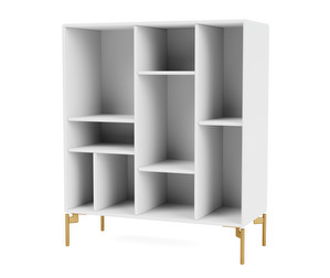 Compile Shelf, Snow, Brass Legs
