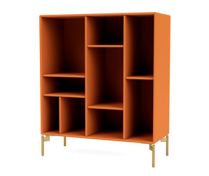 Compile Shelf, Turmeric, Brass Legs