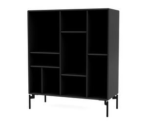 Compile Shelf, Black, Black Legs