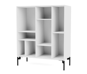 Compile Shelf, New White, Black Legs