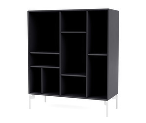 Compile Shelf, Anthracite, White Legs