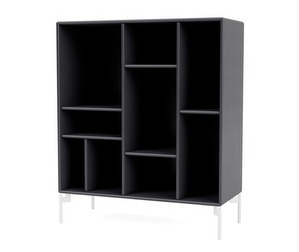 Compile Shelf, Coal, White Legs