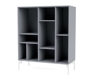 Compile Shelf, Graphic, White Legs