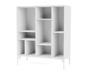 Compile Shelf, New White, White Legs