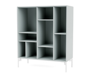 Compile Shelf, Oyster, White Legs