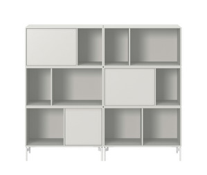 Flutter Bookshelf, Nordic, White Legs