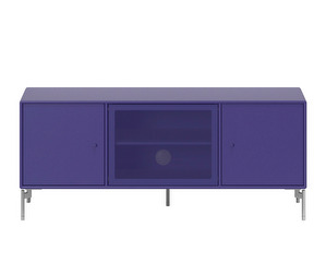 Octave I TV & Sound Unit, Monarch, Chrome Legs