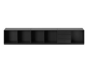 Rest Bench, Black, Plinth 3 cm