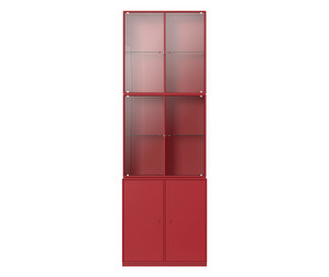 Rise Vitrine, Beetroot, Plinth 3 cm