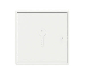 Unlock Key Cabinet, New White