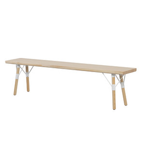 Penkki54, mänty/valkoinen, L 180 cm