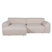 Nap-divaanisohva, Neve-kangas beige, L 242 cm / vasen