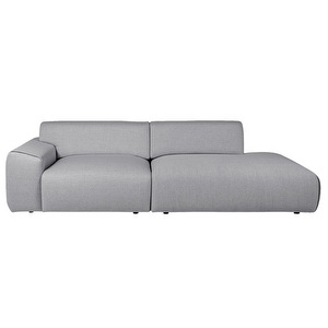 Nap-sohva, Neve-kangas harmaa, L 262 cm / oikea avopääty Nap-sohva, Neve-kangas harmaa, L 262 cm / oikea avopääty