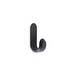 Curve Mini -seinäkoukut, matta musta, 2 kpl