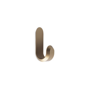 Curve Mini -seinäkoukut, matta kulta, 2 kpl