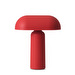 Porta-pöytävalaisin, punainen, ladattava